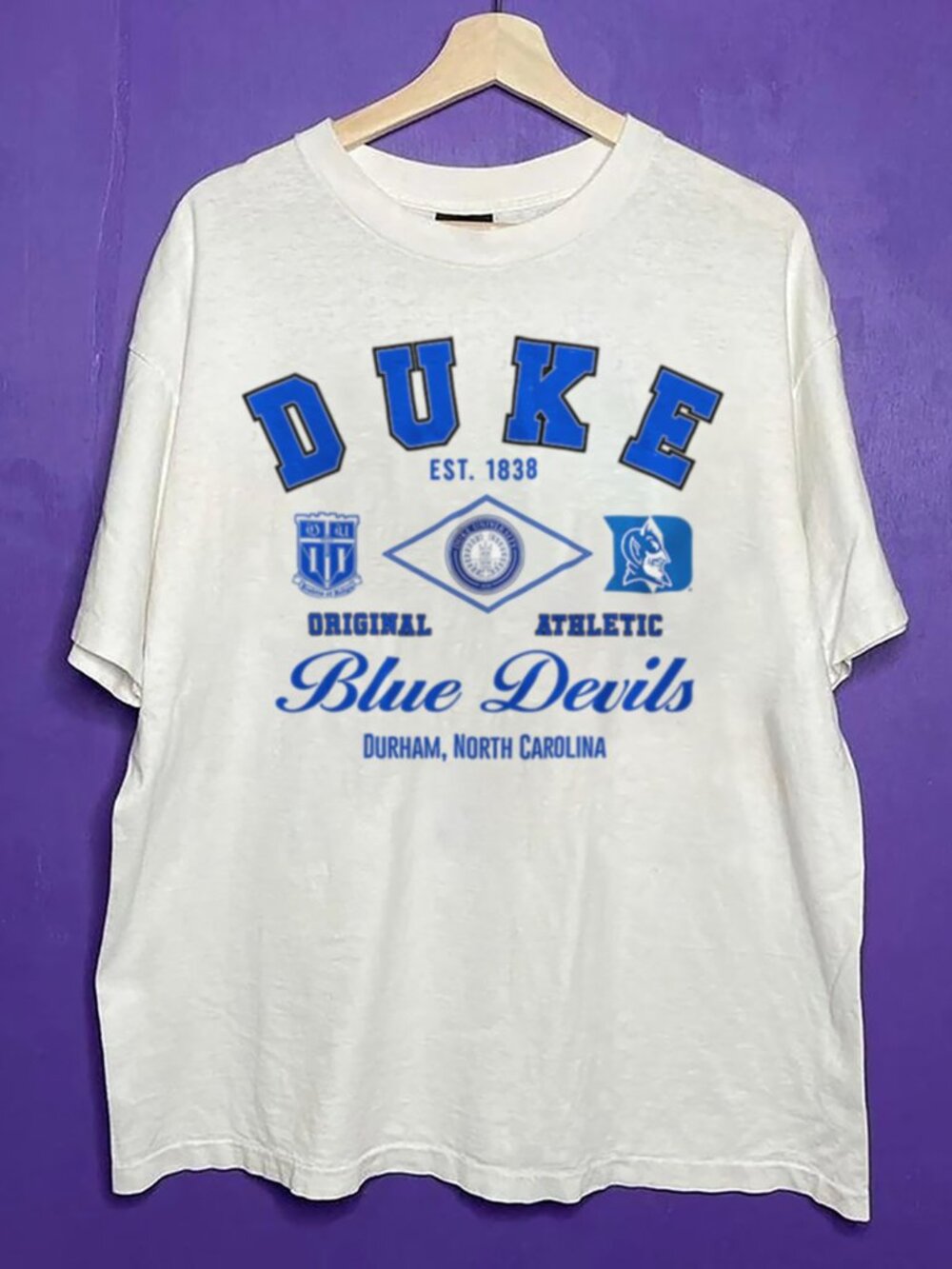 Vintage Duke Blue Devils Basketball Shirt, Retro Duke University Unisex Shirt